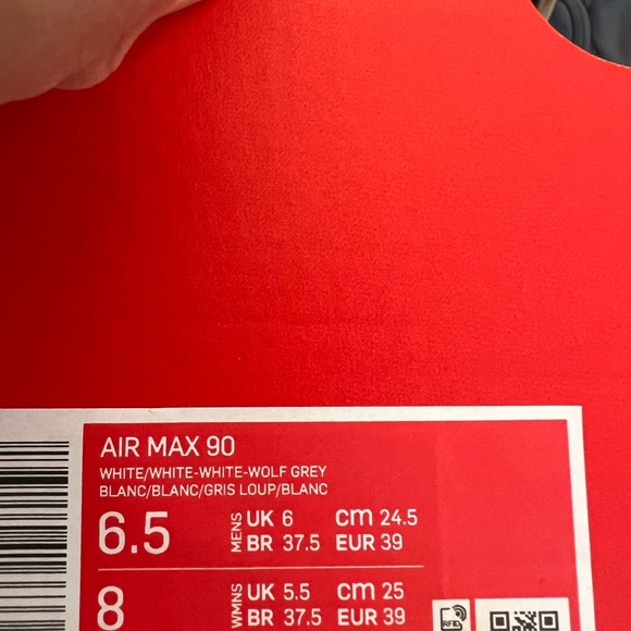 ✔️NIB✔️ NIKE Air Max 90 Recraft Triple White - Picture 11 of 11